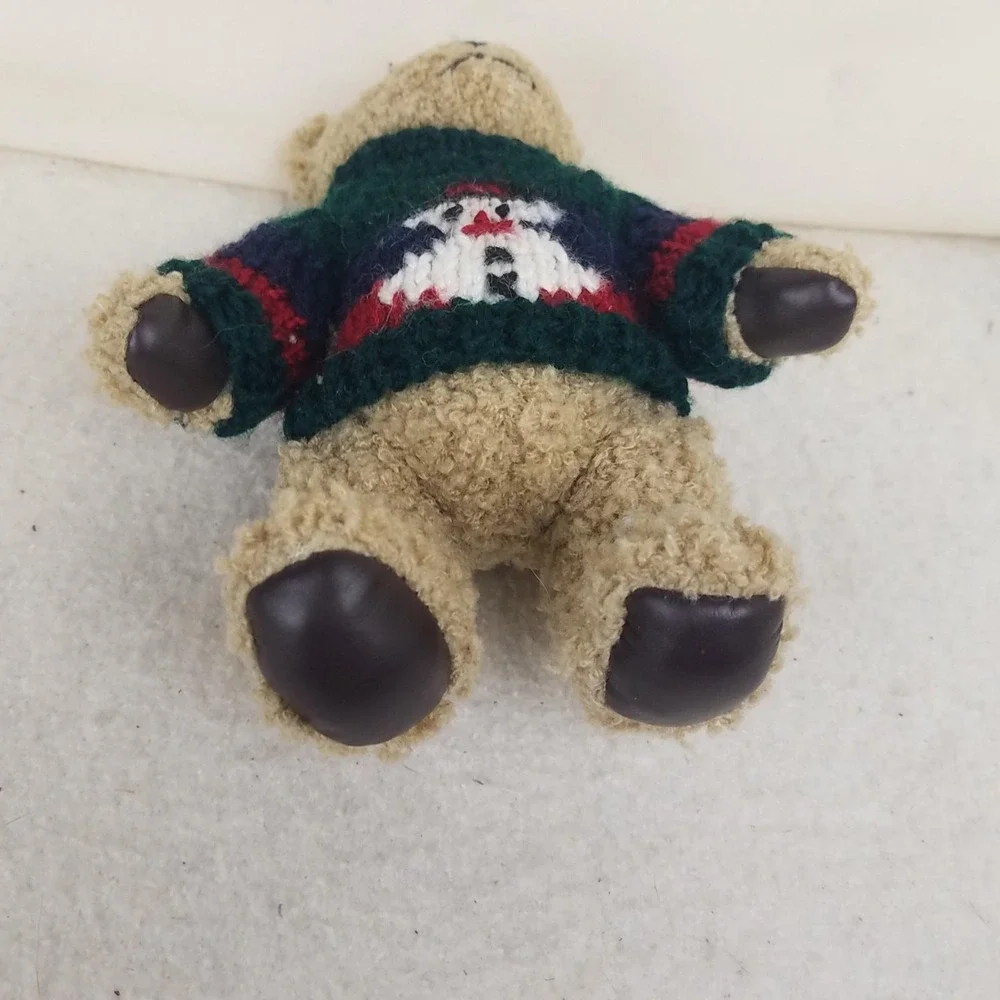 Teddy Bear Plush Stuffed Toy Red white blue Sweater Tan Hugfun International 6